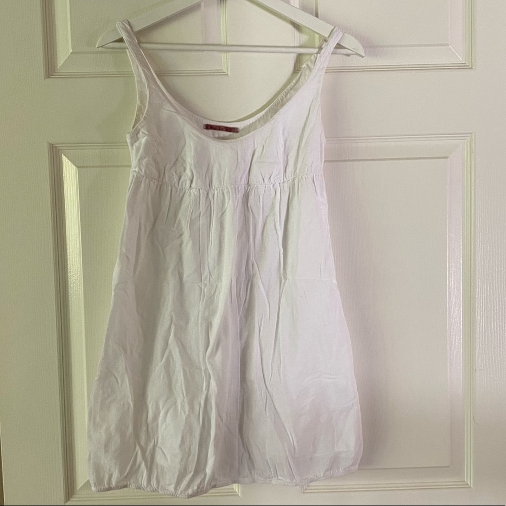 Anthropologie Velvet by Graham & Spencer Jersey / Cotton Tank Top in White